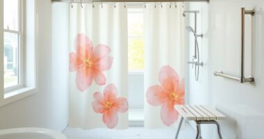 safe stylish elderly shower curtains