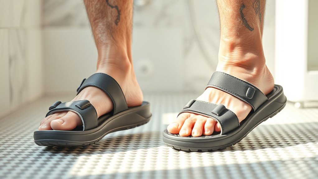 safe supportive water draining footwear