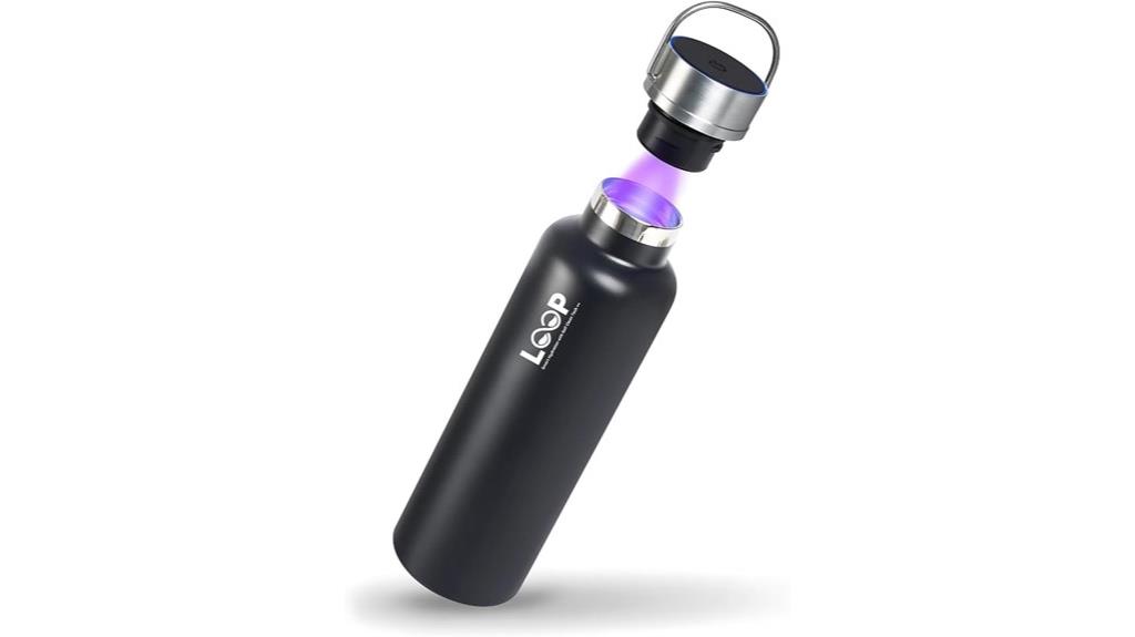 self cleaning stainless water bottle