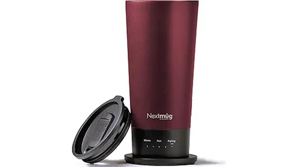 self heating travel mug