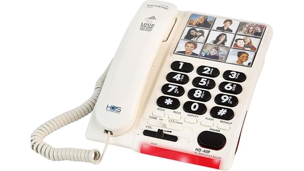 senior friendly amplified landline