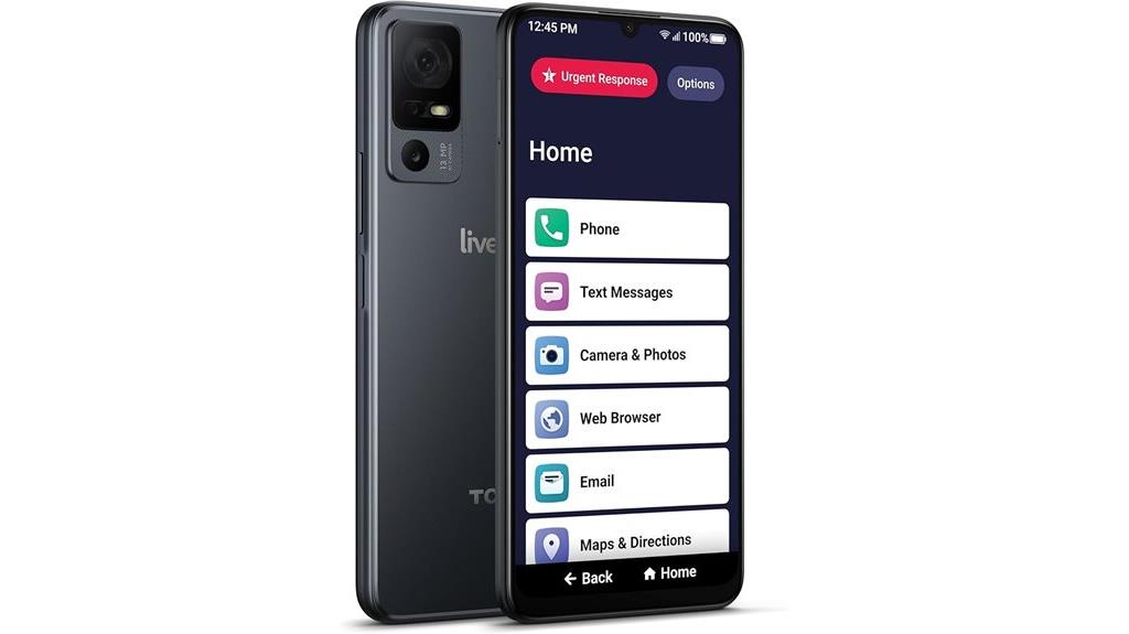 senior friendly colorful smartphone