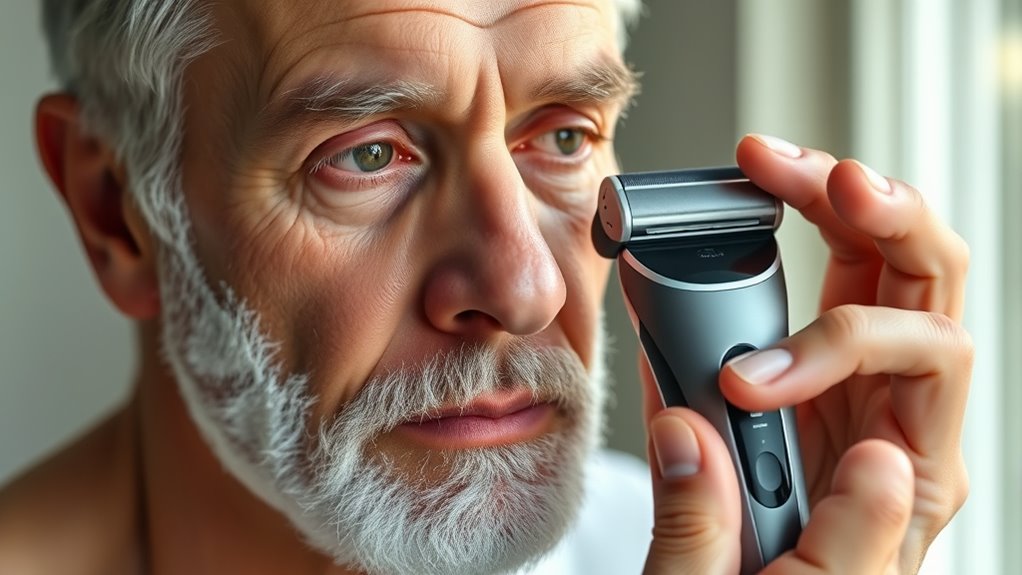 senior friendly electric razor features