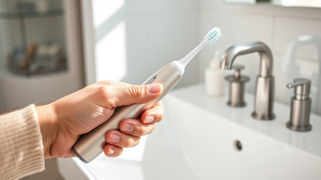 senior friendly electric toothbrush features
