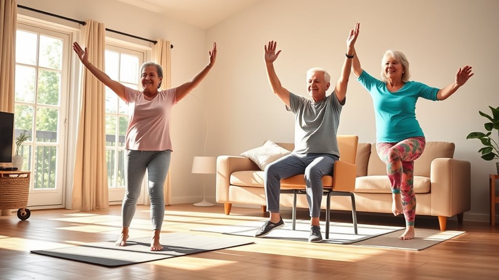 senior friendly exercise videos