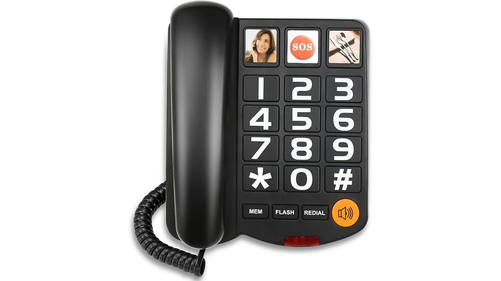 senior friendly large button phone