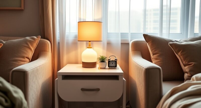senior friendly stylish nightstands