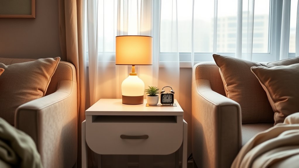 senior friendly stylish nightstands