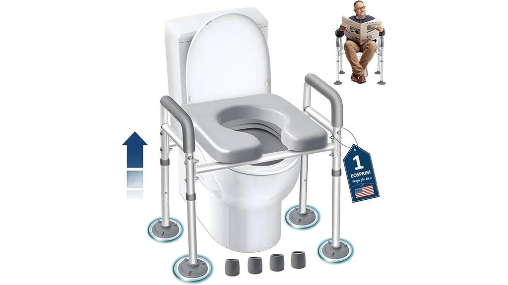 senior friendly toilet riser