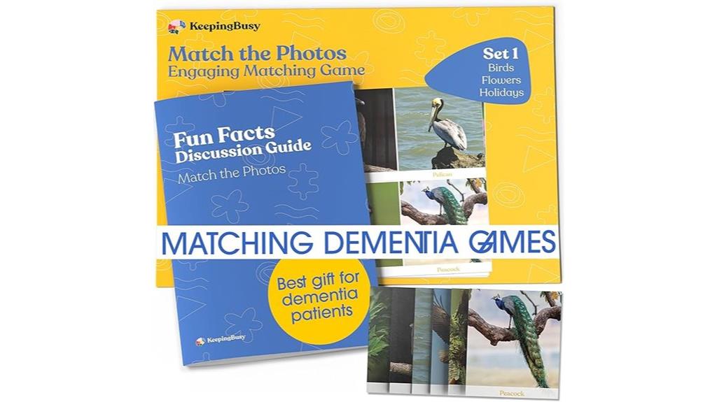 senior memory matching game