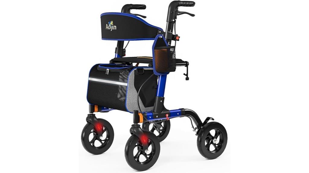 senior rollator walker seat