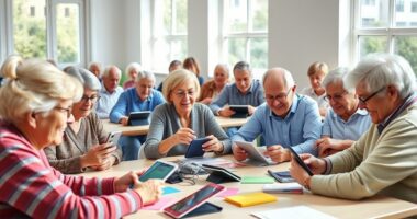 senior tech device training