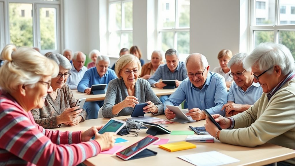 senior tech device training