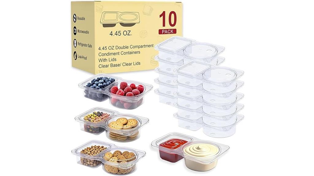 set of 10 reusable containers
