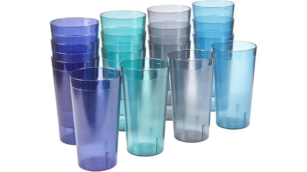 set of 16 reusable tumblers