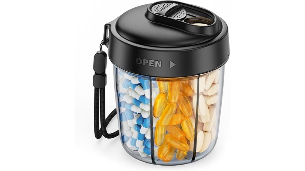 seven compartment pill organizer