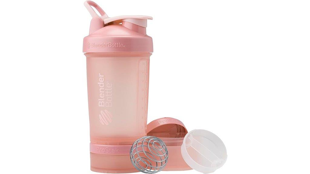 shaker bottle with pill organizer