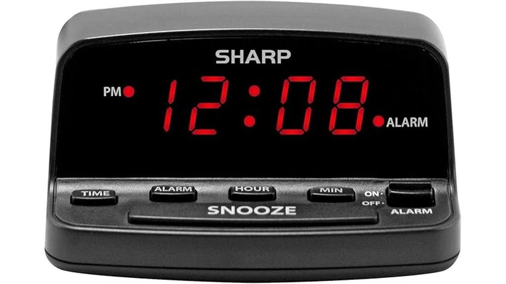 sharp digital red display