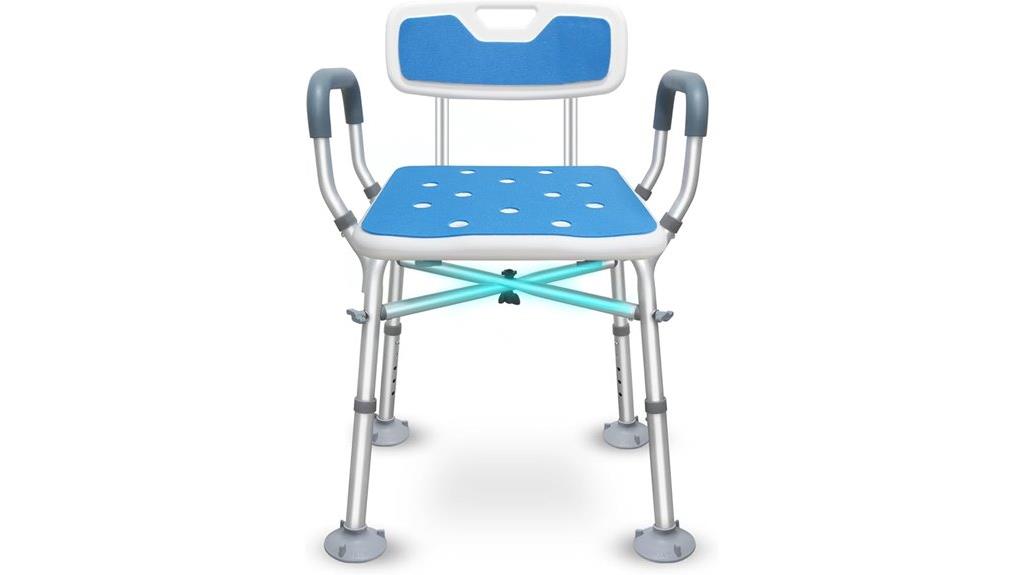 shower chair with arms