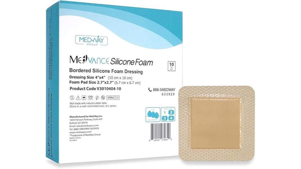 silicone foam dressings pack