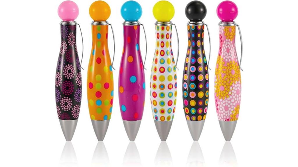 six ergonomic fat pens