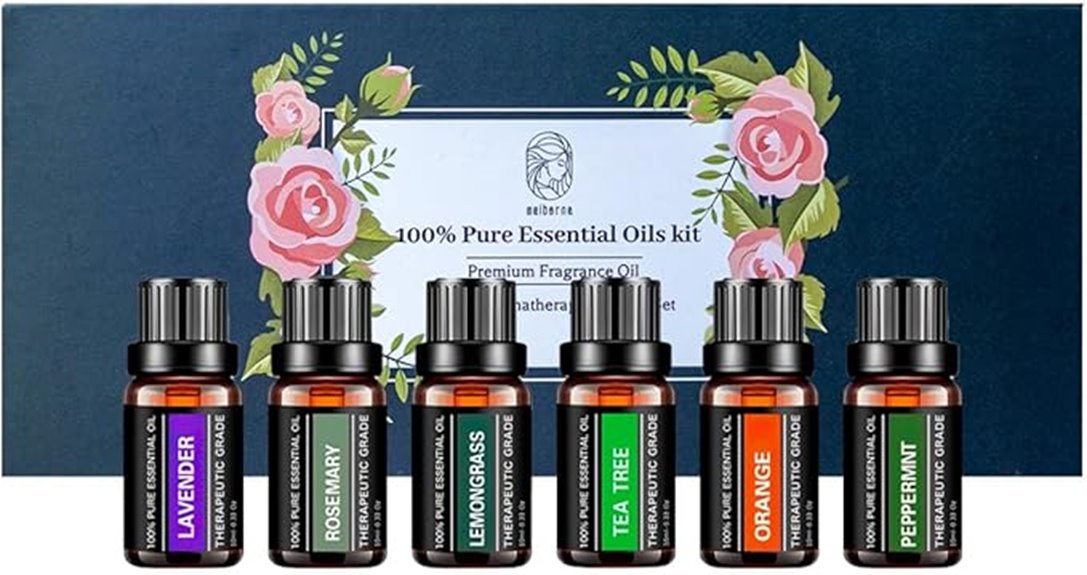 six essential oil gift set
