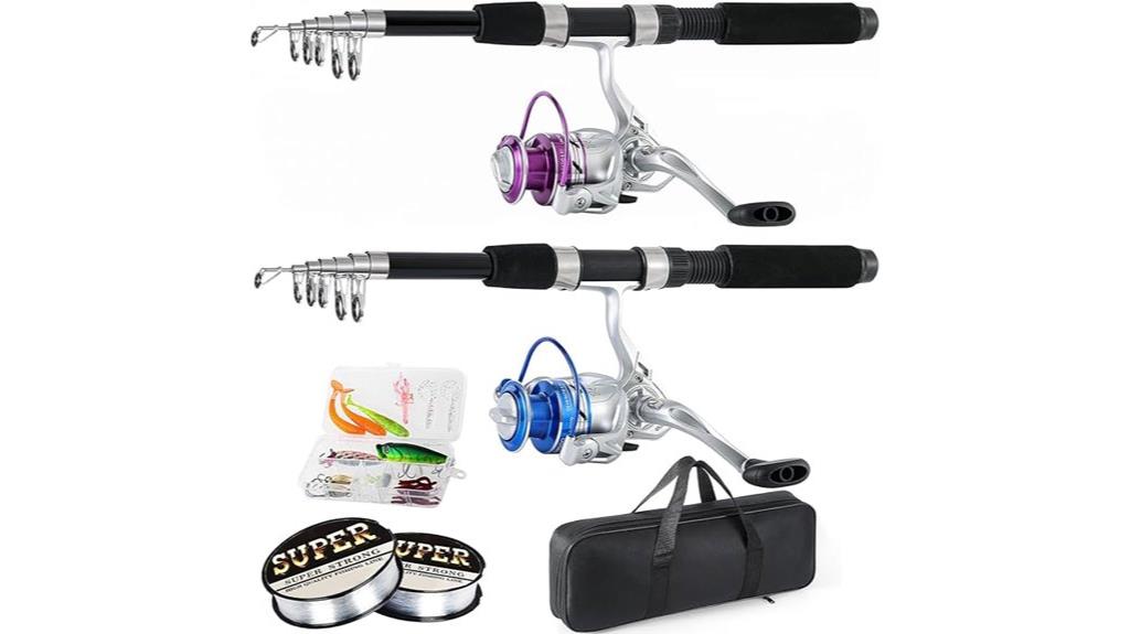 six foot telescopic fishing set