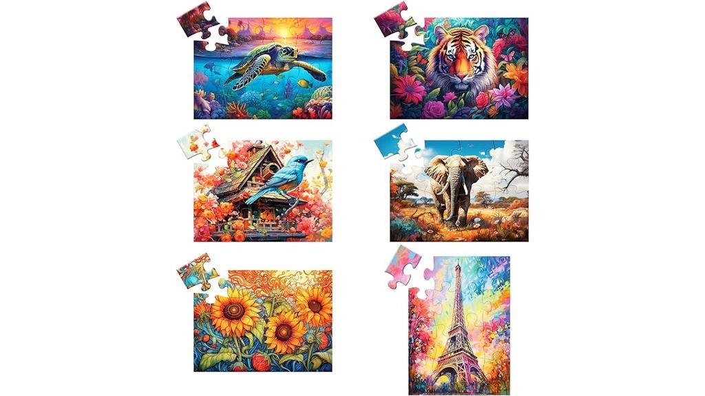 six pack large puzzles