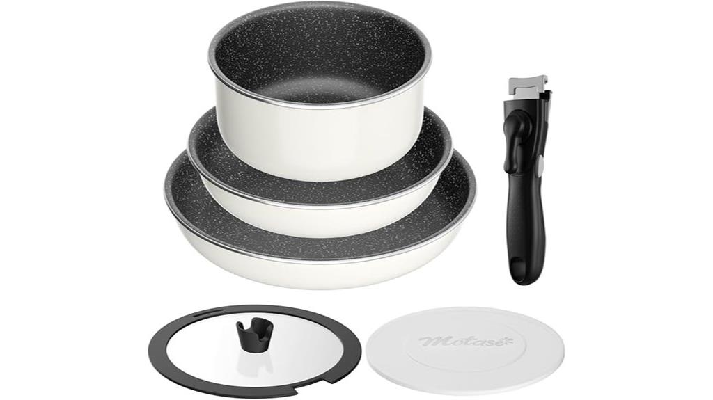 six piece cookware set