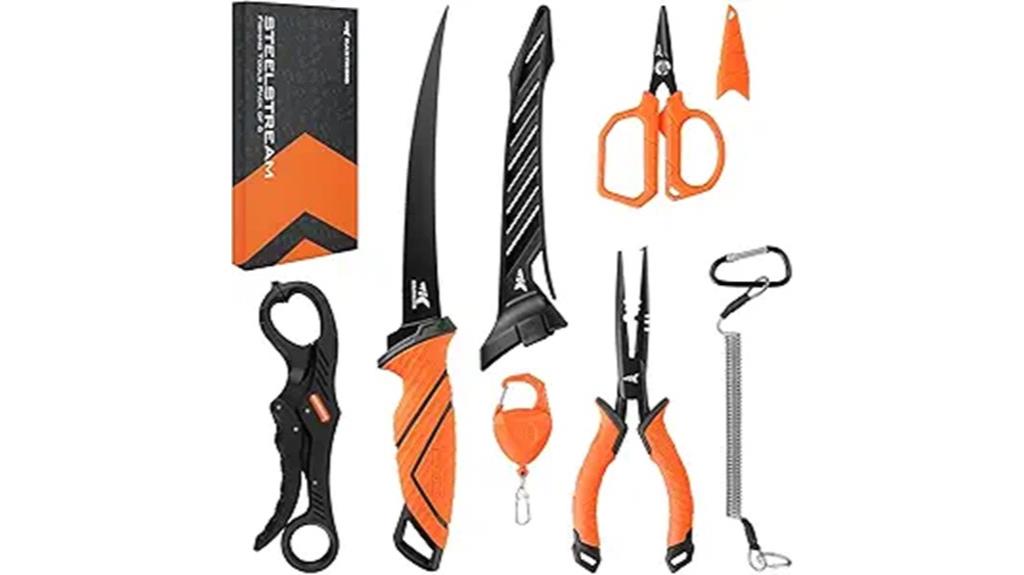 six piece fishing tool set