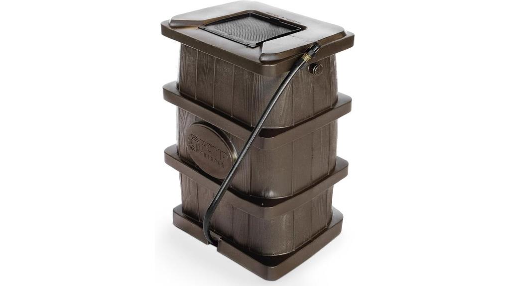 slim 45 gallon rain barrel