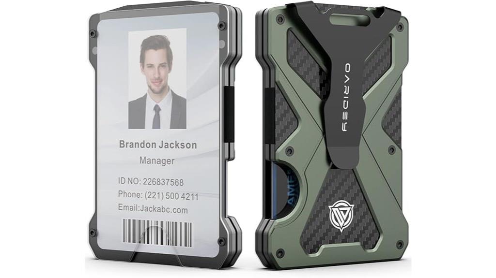 slim rfid aluminum wallet