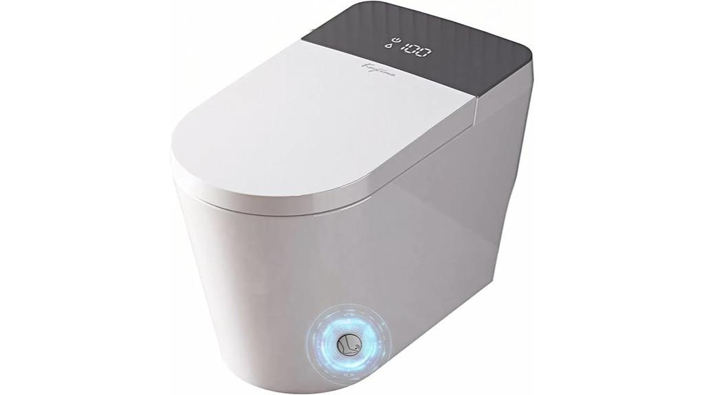 smart elongated toilet combo