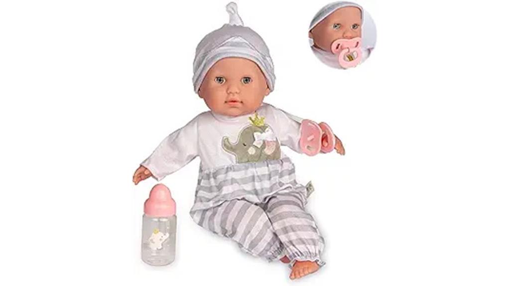 soft baby doll with moving eyes