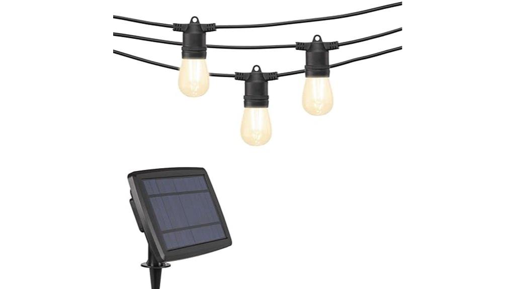 solar outdoor string lights