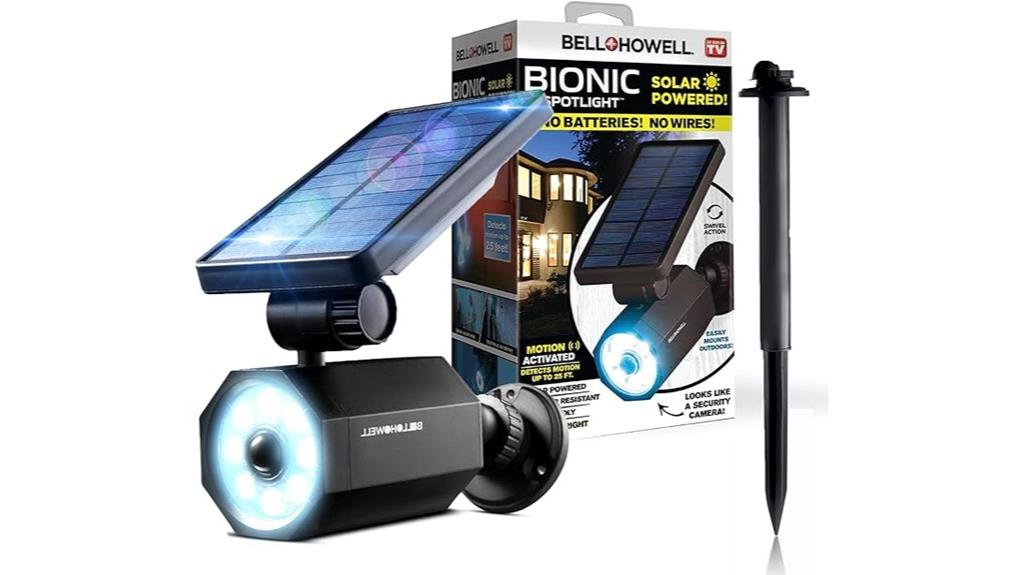 solar powered garden spotlight