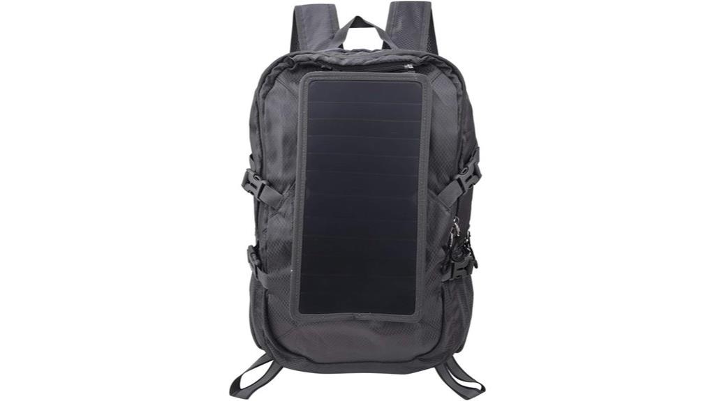 solar powered waterproof backpack