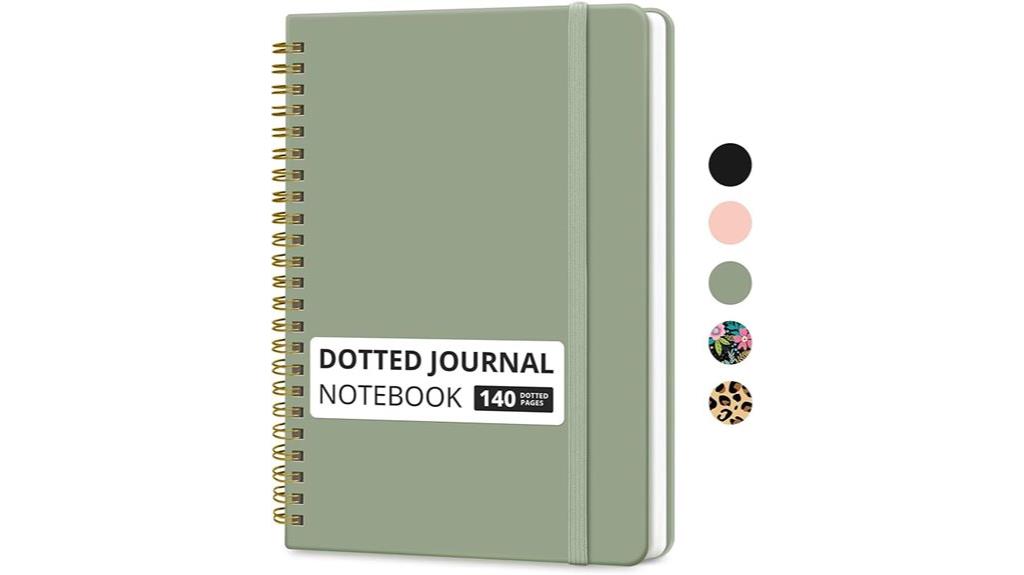 spiral dotted journal notebook