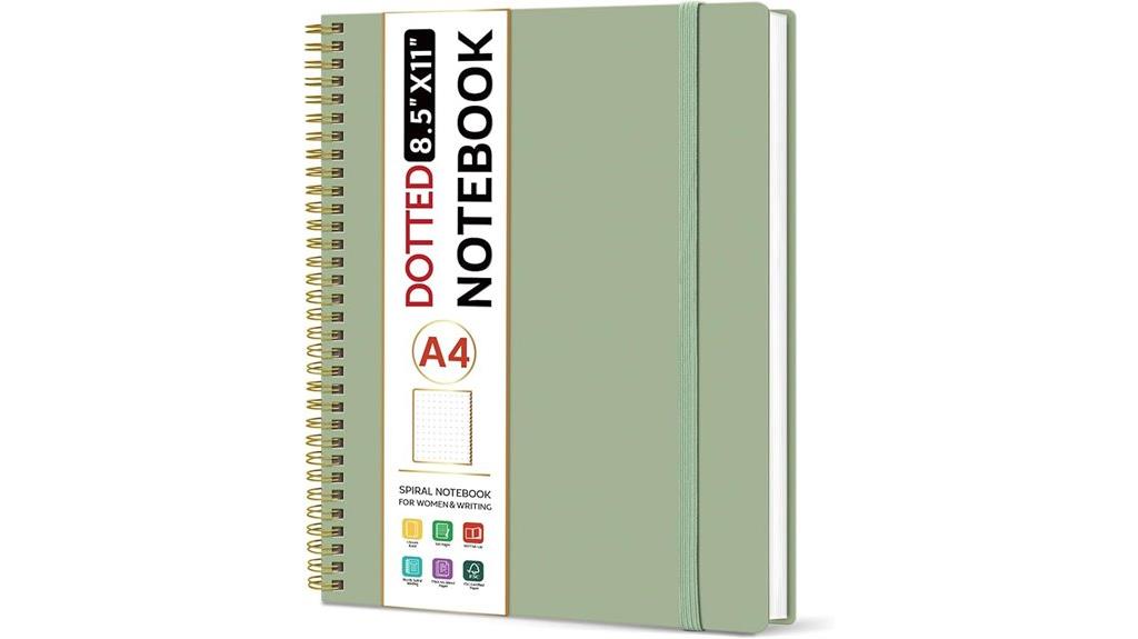 spiral dotted notebook