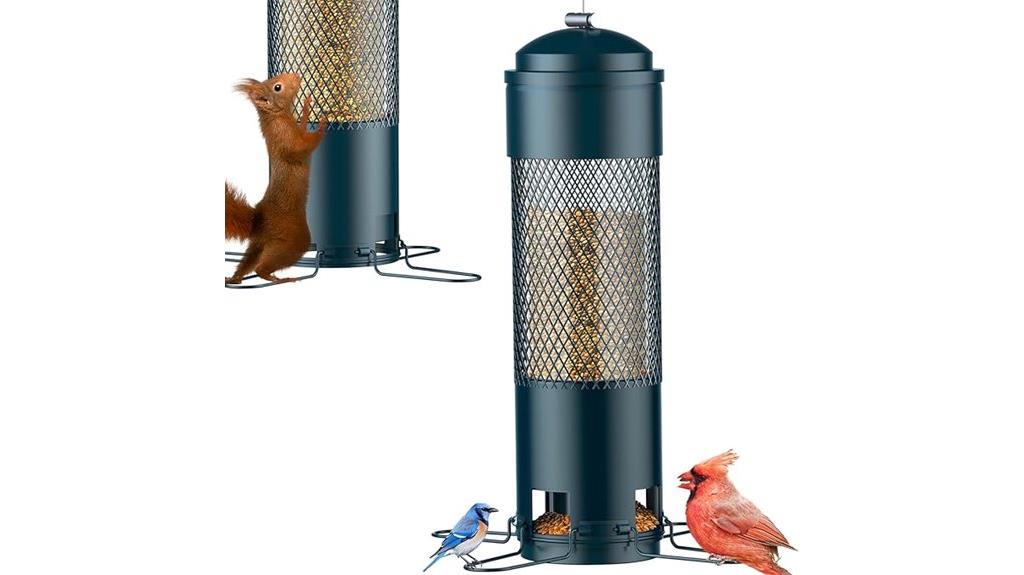 squirrel proof bird feeder