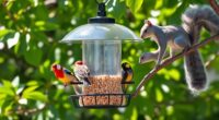 squirrel proof bird feeders