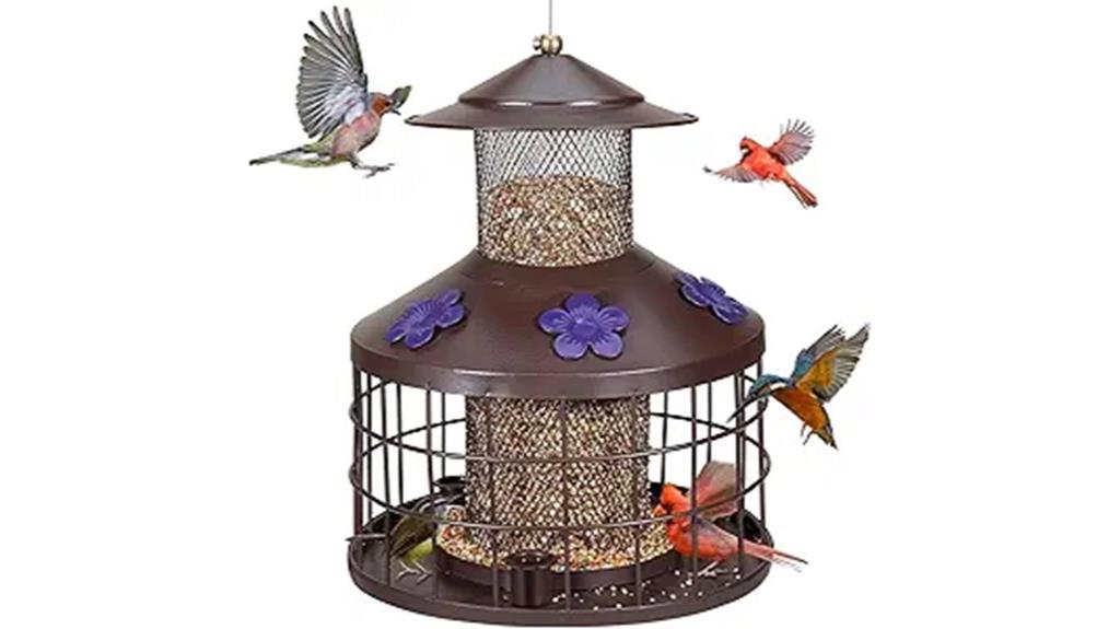 squirrel proof water bird feeder