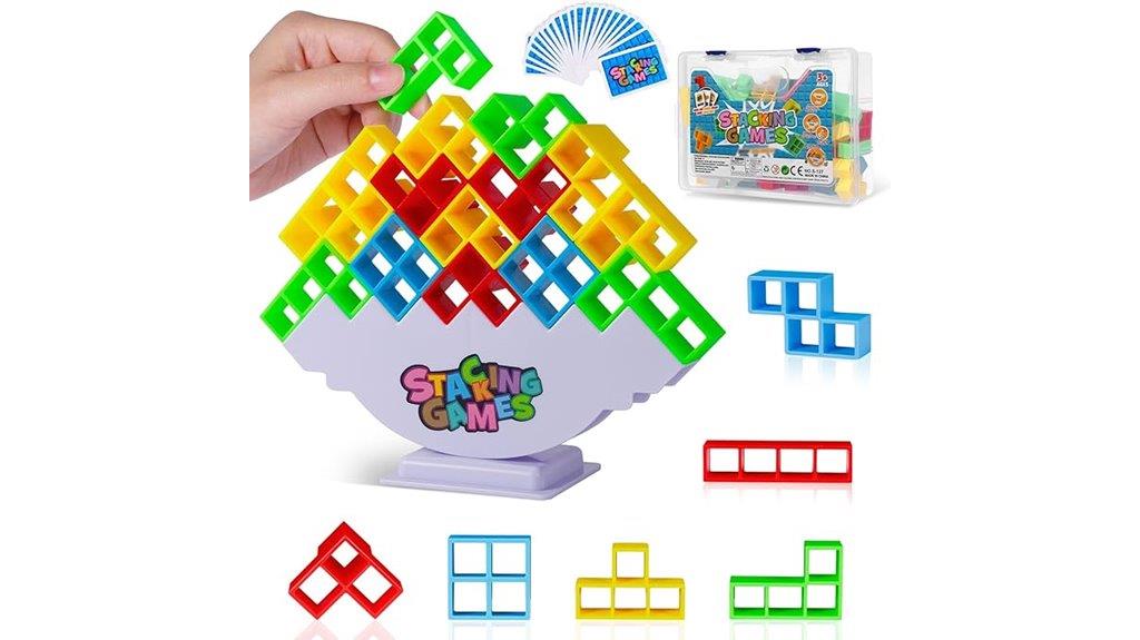 stacking blocks family game