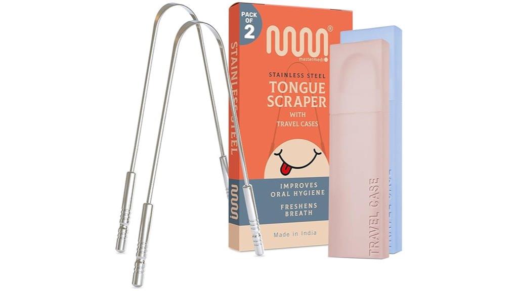 stainless steel tongue scraper
