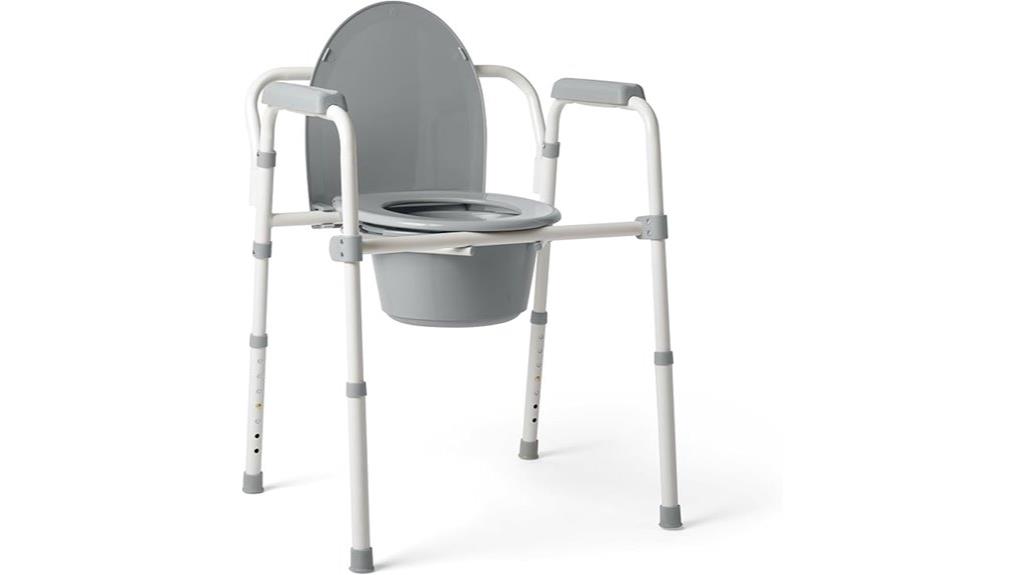steel bedside commode