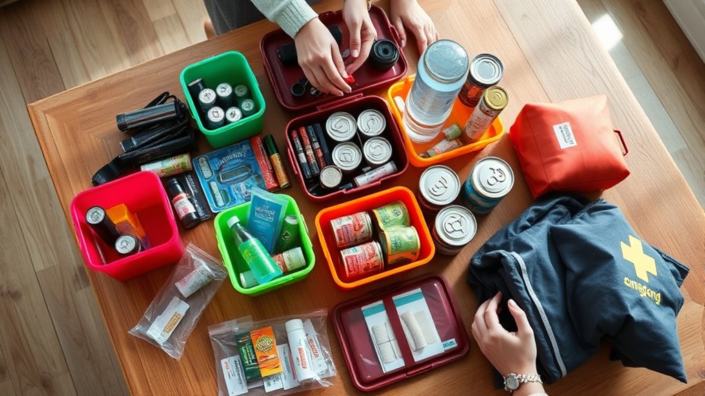 stock and maintain emergency supplies