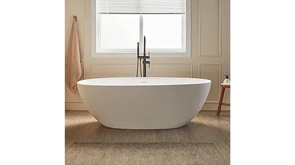 stone resin freestanding bathtub
