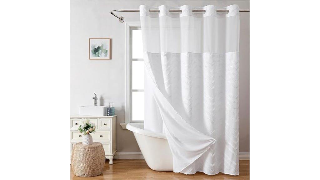 striped chevron shower curtain