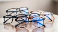 stylish blue light glasses