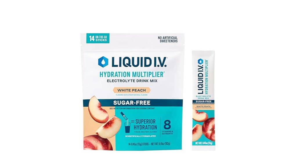 sugar free peach hydration